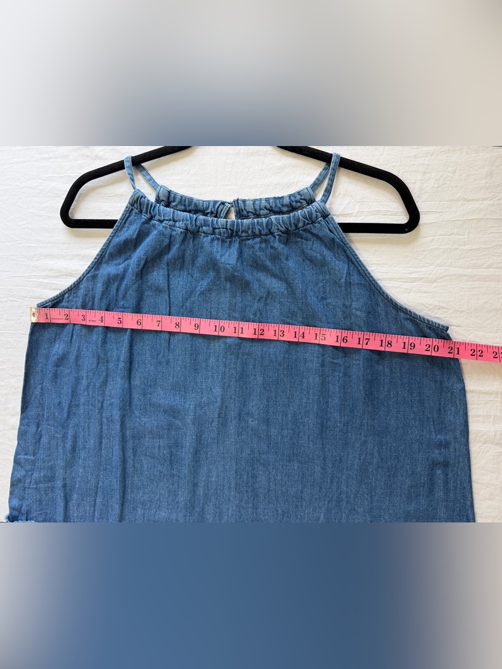 Old Navy Denim Cotton Midi Dress Size L/G - Picture 4 of 7